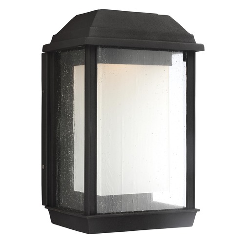 Visual Comfort Studio Collection McHenry Textured Black LED Outdoor Wall Light by Visual Comfort Studio OL12801TXB-L1