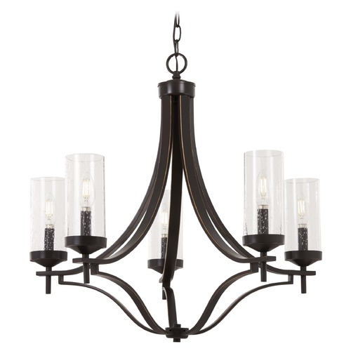 Elyton Downton Bronze with Gold Highlight Chandelier by Minka Lavery