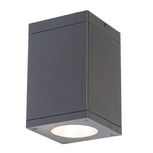 WAC Lighting Cube Arch Graphite LED Flush Mount by WAC Lighting DC-CD05-S835-GH