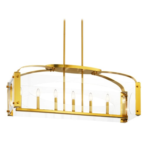 Kichler Lighting Pytel 40.25-Inch Fox Gold Linear Chandelier by Kichler Lighting 52023FXG