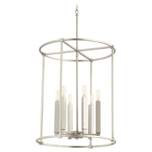 Quorum Lighting Olympus Satin Nickel Pendant by Quorum Lighting 686-6-65