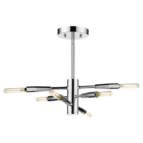 Ascension Chrome Semi-Flush Mount by Z-Lite