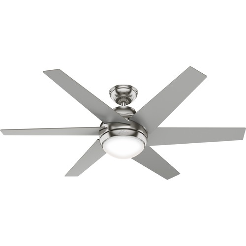 Hunter Fan Company Sotto Brushed Nickel LED Ceiling Fan by Hunter Fan Company 50976