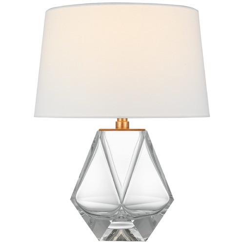 Visual Comfort Signature Collection Chapman & Myers Gemma Table Lamp in Clear Glass by Visual Comfort Signature CHA8437CGL