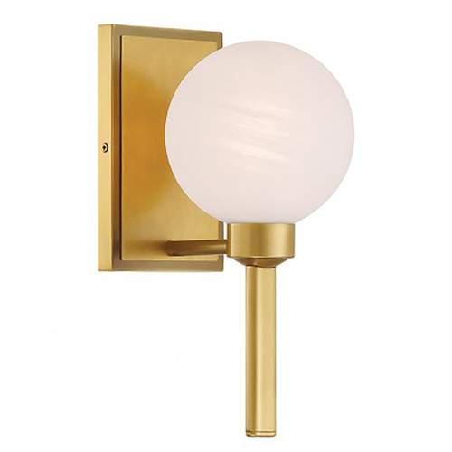 Minka Lavery Sergio Mooncrest Legacy Brass Sconce