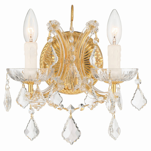 Crystorama Lighting Crystorama Lighting Maria Theresa Gold Sconce 4472-GD-CL-SAQ