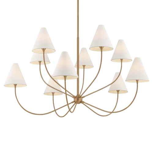 Troy Lighting Lauren Liess Evermore Patina Brass LED Chandelier