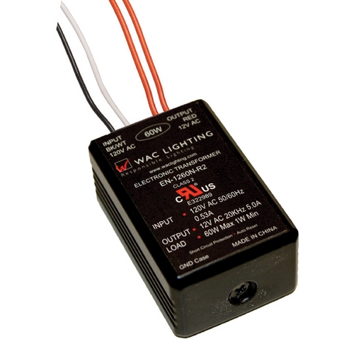 WAC Lighting 120V/12V 60W Electronic Remote Transformer by WAC Lighting EN-1260-R2