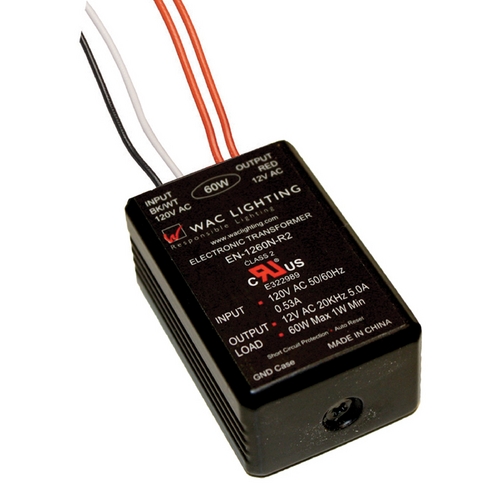 WAC Lighting 120V&12V 60W Electronic Remote Transformer by WAC Lighting EN-1260-R2