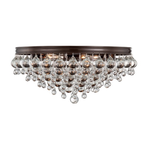 Crystorama Lighting Calypso Vibrant Bronze Flushmount Light