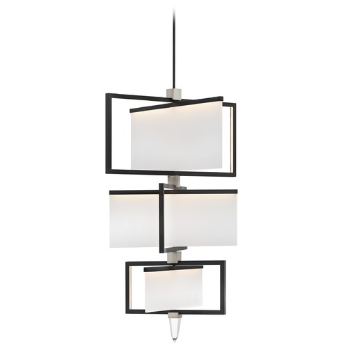 Folio 44.50-Inch High Black LED Chandelier 3000K by Hinkley Lighting