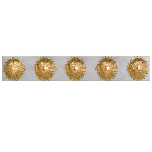 Broche 31-Inch Bath Light in Gold & Silver by Crystorama Lighting
