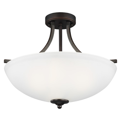 Generation Lighting Geary Burnt Sienna Semi-Flush Mount by Generation Lighting 7716503-710