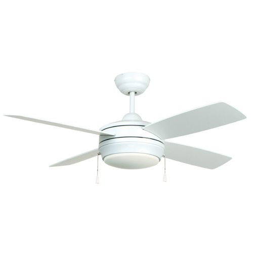 Craftmade Lighting Laval 44-Inch LED Fan in Matte White by Craftmade Lighting LAV44MWW4LK-LED