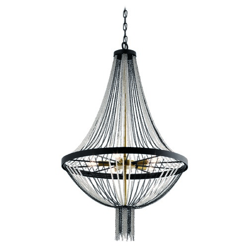 Kichler Lighting Alexia 39.50-Inch High Crystal Chandelier in Textured Black by Kichler Lighting 52047BKT