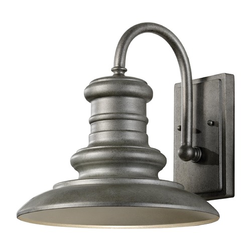 Generation Lighting Redding Station Tarnished Silver LED Outdoor Wall Light by Generation Lighting OL8601TRD/T