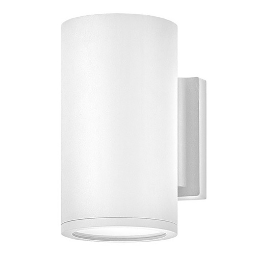 Silo Small Down Light Wall Lantern in Satin White by Hinkley Lighting