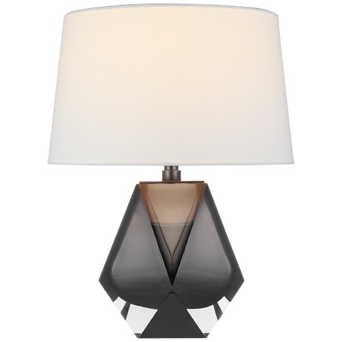 Visual Comfort Signature Collection Chapman & Myers Gemma Table Lamp in Smoked Glass by Visual Comfort Signature CHA8437SMGL