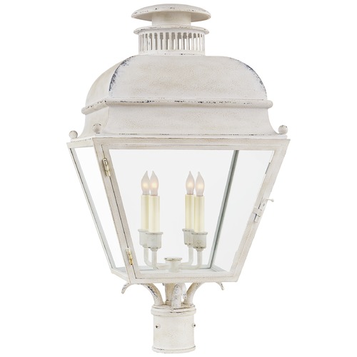 Visual Comfort Signature Collection E.F. Chapman Holborn Post Light in Old White by Visual Comfort Signature CHO7215OWCG