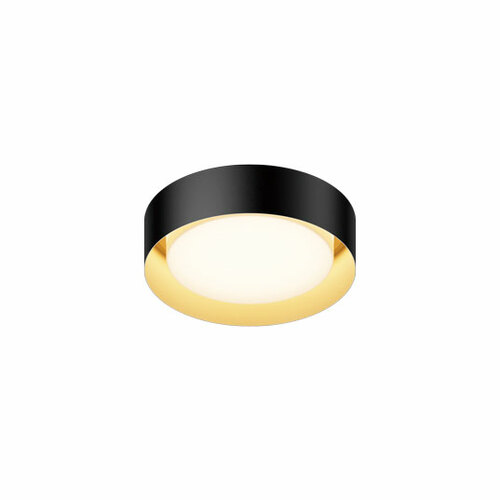 Echo 13-Inch 5CCT LED Flush Mount in Black & Gold by ET2 Lighting