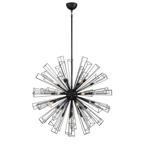 Dendelio 40.50-Inch Chandelier in Black by Eurofase