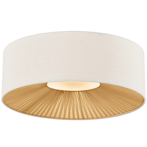Justice Design Group Justice Design Warren 24 Inch Drum Flush Mount Black FAB-9582-CREM-MBLK