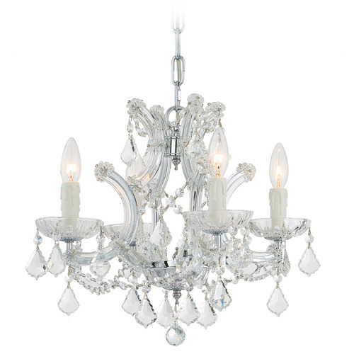 Crystorama Lighting Crystorama Lighting Maria Theresa Polished Chrome Crystal Chandelier 4474-CH-CL-I