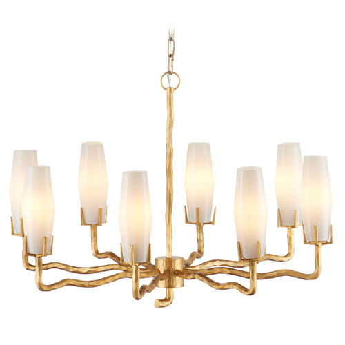 Currey and Company Marjorie Skouras Mathilda Matte Gold Chandelier