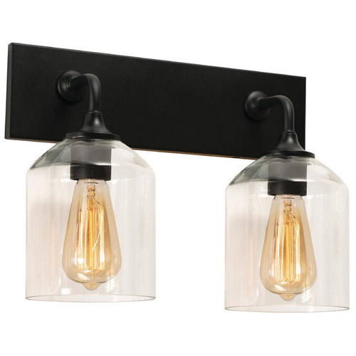 Afx Lighting William Black Bathroom Light