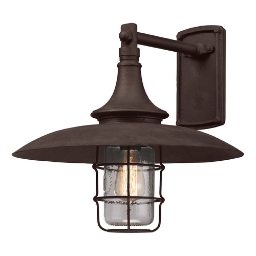 Allegany 15.50-Inch Outdoor Wall Light in Centennial Rust by Troy Lighting