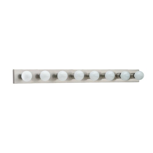 Center Stage Brushed Stainless Bathroom Light by Generation Lighting