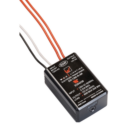 WAC Lighting 120V&12V Electronic Transformer by WAC Lighting EN-1260-R-AR