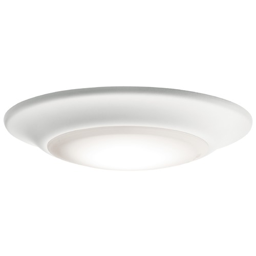 Kichler Lighting Downlight Gen I 6-Inch LED Flush Mount in White 2700K by Kichler Lighting 43878WHLED27