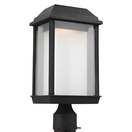 Visual Comfort Studio Collection McHenry Textured Black LED Post Light by Visual Comfort Studio OL12807TXB-L1