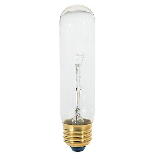 Satco Lighting Satco 60 Watt T10 Incandescent 2700K 500 Lumens Clear 120 Volt Teflon Coated Dimmable S2880