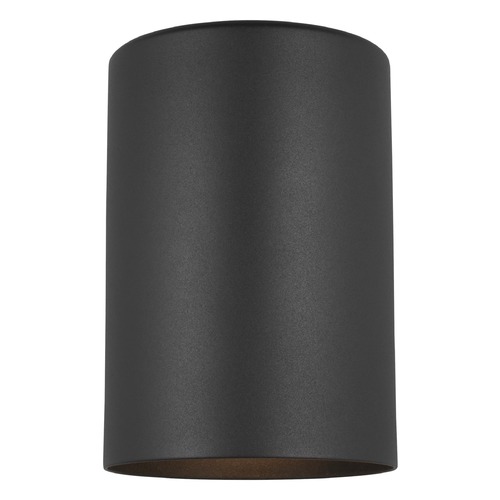 Visual Comfort Studio Collection Cylindrical LED Outdoor Wall Light in Black by Visual Comfort Studio 8313801EN3-12