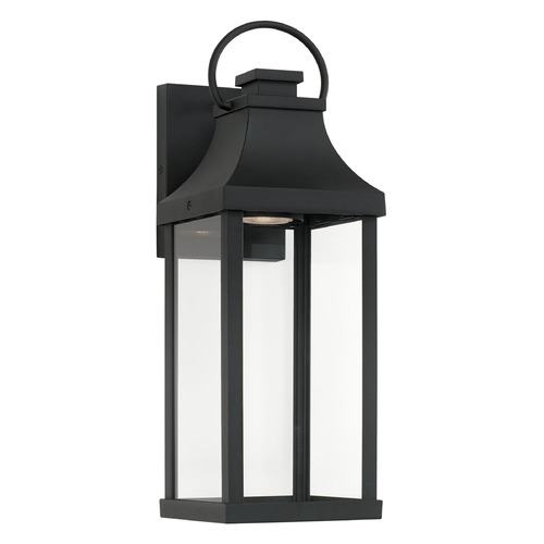 Capital Lighting Bradford 17.25-Inch Outdoor Wall Lantern in Black by Capital Lighting 946411BK-GL