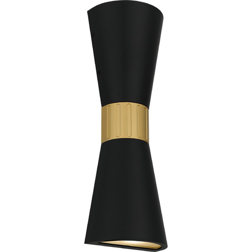 Dexter Matte Black LED Outdoor Wall Light by Quoizel Lighting