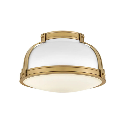 Barton Medium Flush Mount in Matte White by Hinkley Lighting