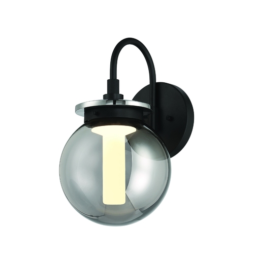 Eurofase Lighting Caswell 8-Inch LED Outdoor Wall Light in Black by Eurofase Lighting 47196-018