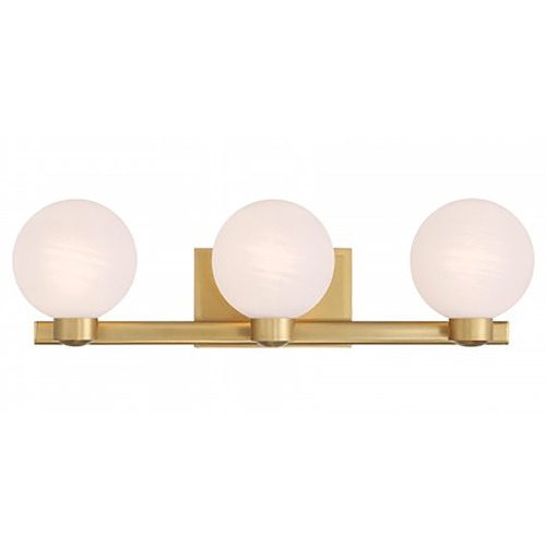 Minka Lavery Minka Lavery Sergio Mooncrest Legacy Brass Bathroom Light 3493-732