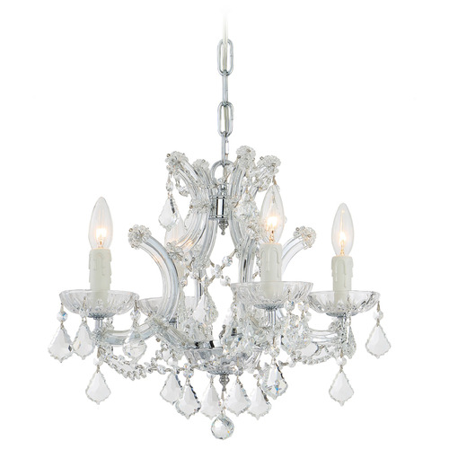 Crystorama Lighting Maria Theresa Polished Chrome Crystal Chandelier