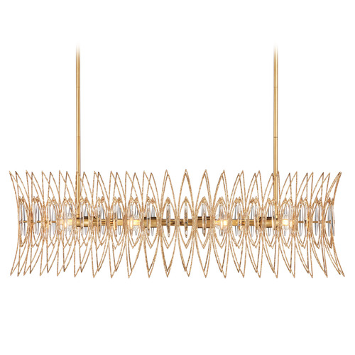 Currey and Company Marquise Clear & Luxor Gold Island Light