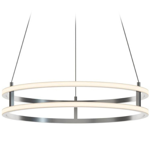 AFX Lighting Afx Lighting Gemini Painted Nickel LED Pendant Light GEMP24LAJUDNP