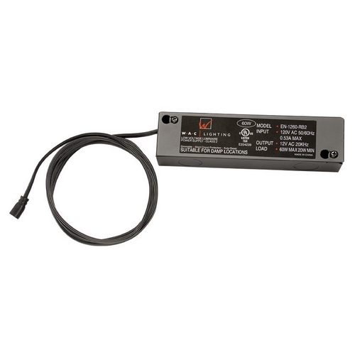 WAC Lighting 120V&12V 60W Enclosed Electronic Transformer by WAC Lighting EN-1260-RB2