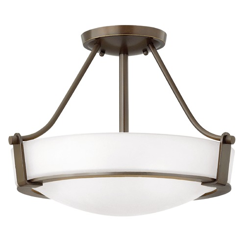 Hathaway 16-Inch Olde Bronze Semi-Flush Mount by Hinkley Lighting