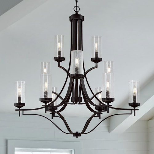 Minka Lavery Elyton Downton Bronze with Gold Highlight Chandelier by Minka Lavery 4646-579