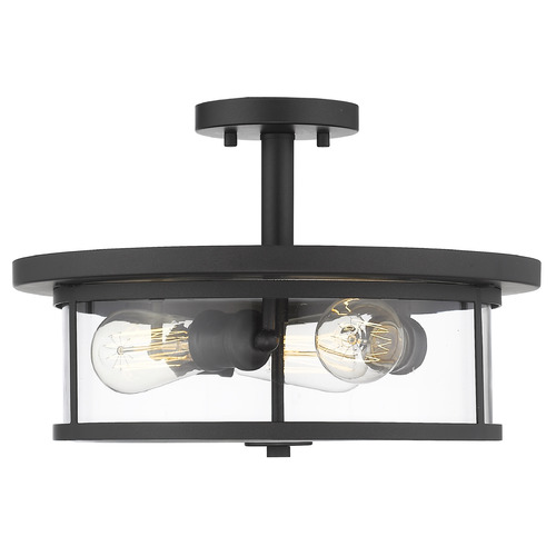 Savannah Bronze Semi-Flush Mount by Z-Lite