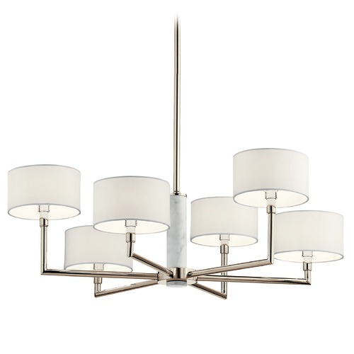 Kichler Lighting Laurent 33-Inch Polished Nickel Chandelier by Kichler Lighting 52052PN