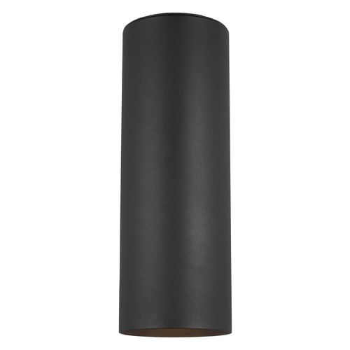 Visual Comfort Studio Collection Cylindrical LED Outdoor Wall Light in Black by Visual Comfort Studio 8313802EN3-12